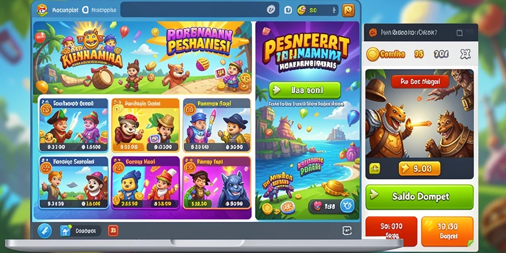 Screenshot menunjukkan aksi mendebarkan dalam game.