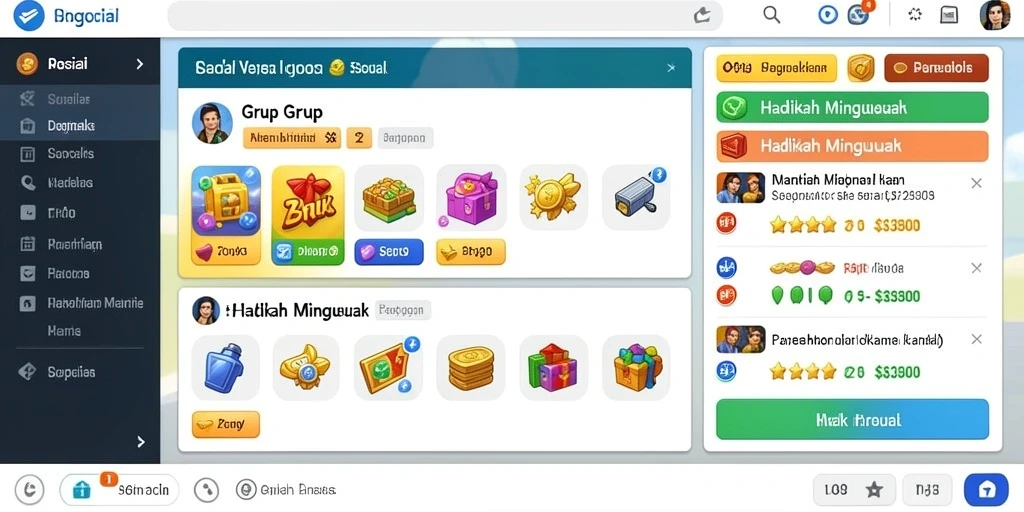 Tampilan karakter utama dalam petualangan epik.